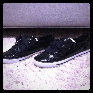 Coach patent leather sneakers size 8